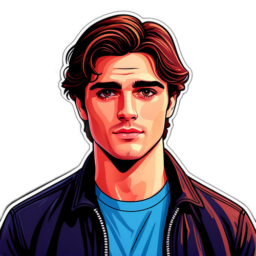 Retrato estilizado de Jacob Elordi