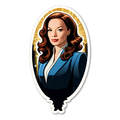 Adesivo Elegante di Rebecca Ferguson