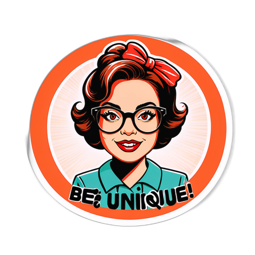 Stickers z Margaret w stylu retro