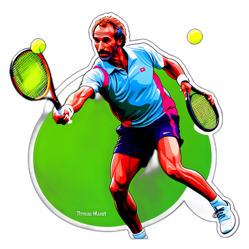 Sticker mit Thomas Muster – Die besten Tennis-Momente