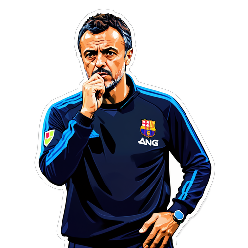 Luis Enrique dalam Pose Berfikir