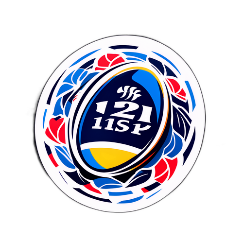 Sticker met het Top 14-logo