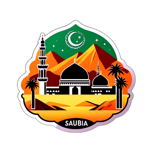 Stiker Simbolik Arab Saudi