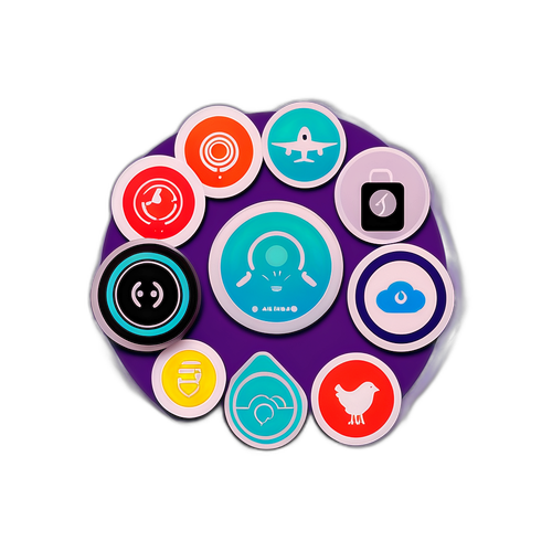 Nowoczesne naklejki AirTag 2 z technologicznymi estetykami