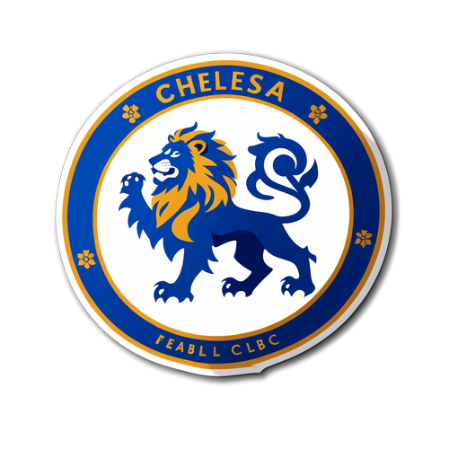 Tandakan Kecemerlangan Anda! Stiker Minimalis Chelsea FC yang Membangkitkan Semangat Pasukan!