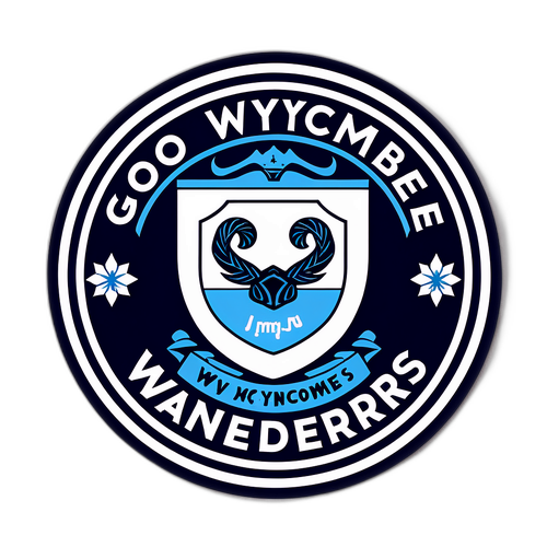 ออกแบบสติกเกอร์โลโก้ทีมฟุตบอลไวคอมบ์วอนเดอเรอร์ส