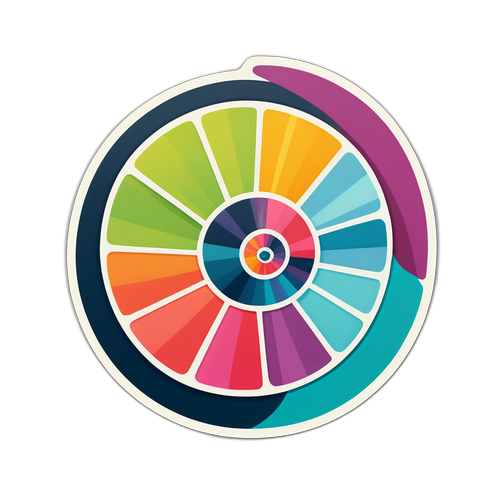 斐波那契指數時尚貼紙