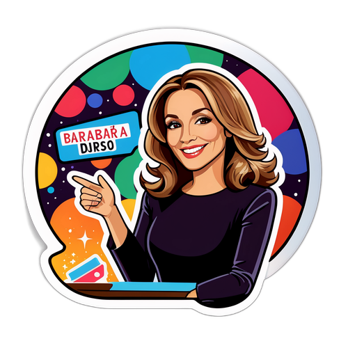 Sticker Glamour di Barbara D'Urso