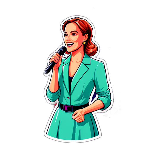 Laura Wontorra in Aktion