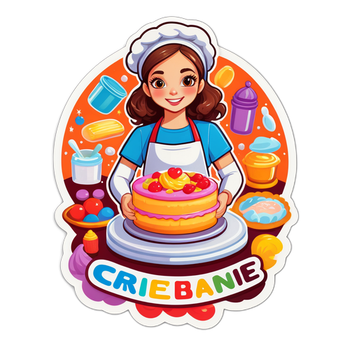 Speelse Bakster Sticker