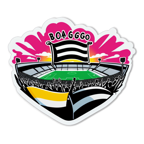 A Torcida do Botafogo em Um Espetáculo Colorido! Você Não Vai Querer Perder Esta Festa no Estádio!