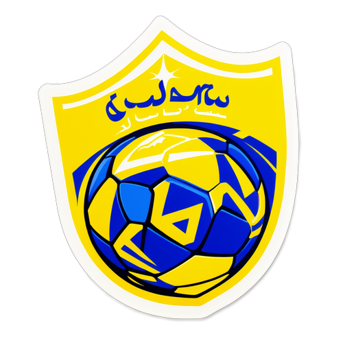 Sticker dedicado al partido de fútbol entre Al-Nassr y Damac