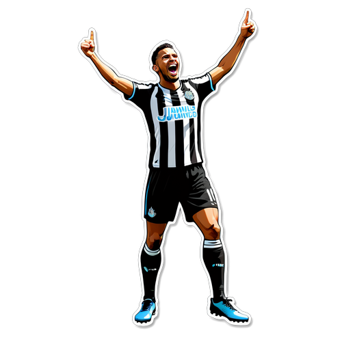 Newcastle United Player Goal Celebration Sticker