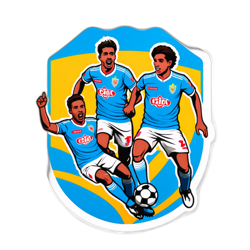 Diseño vibrante de un partido entre Sporting Cristal y Cienciano