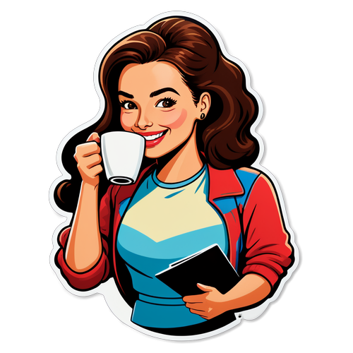 Vrouw die koffie drinkt