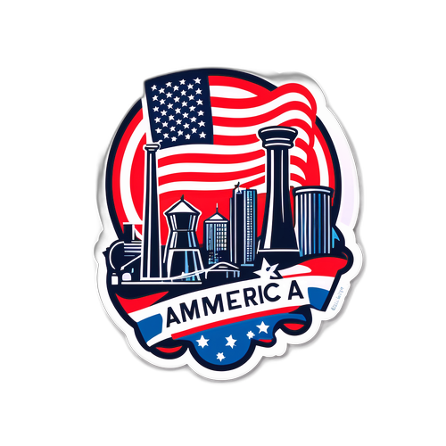 Made in America Industrial Sticker