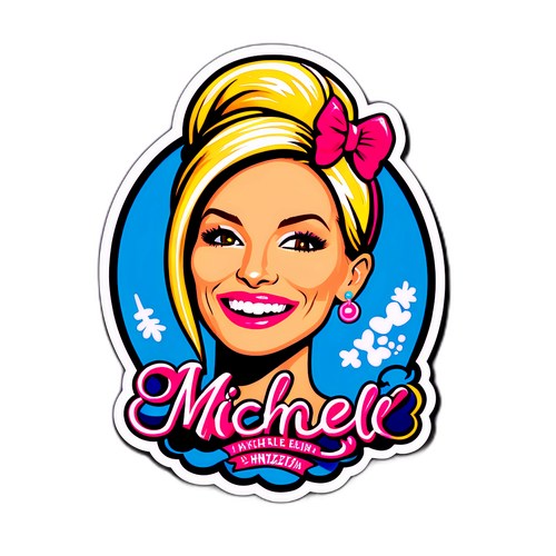 Sticker di celebrazione del fascino di Michelle