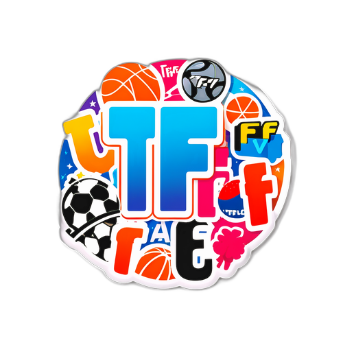 Speelse TF1 Sticker