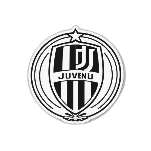 유벤투스 팬을 위한 에너지 넘치는 디자인 스티커