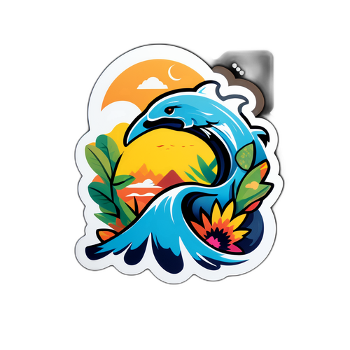 Arte contemporáneo de Huachipato en una pegatina