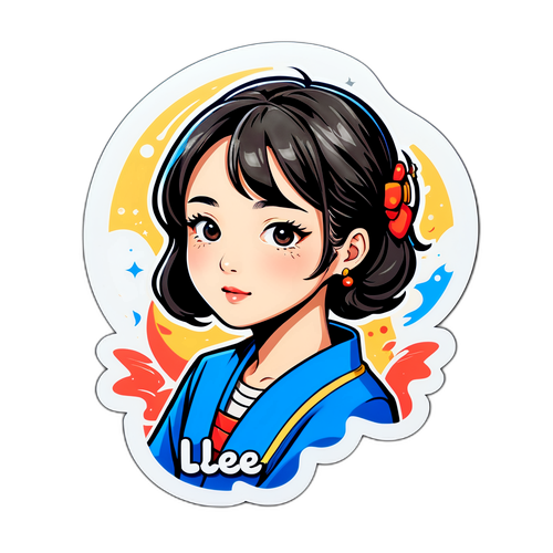 이해인 이름이 담긴 아트스탈 스티커