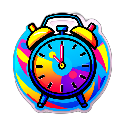 जीवंत अलार्म घड़ी स्टिकर