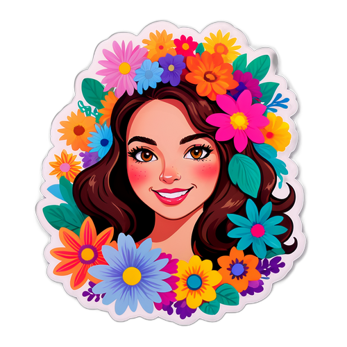 Farbiger Portrait von Marisa Burger