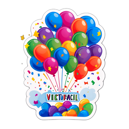Adesivo de Celebração da Vitória para Lotofácil 3458
