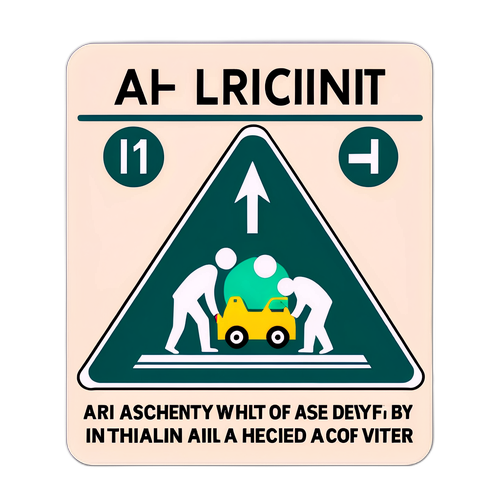 Sticker cu mesaj de siguranță pe autostrada A1