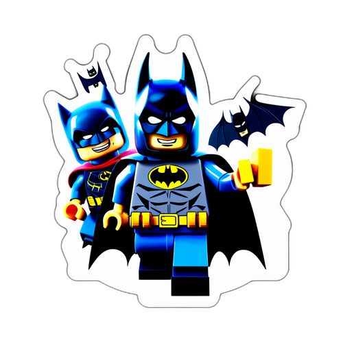 Autocollant de Batman Lego