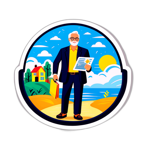 Planificateur financier avec carte de retraite