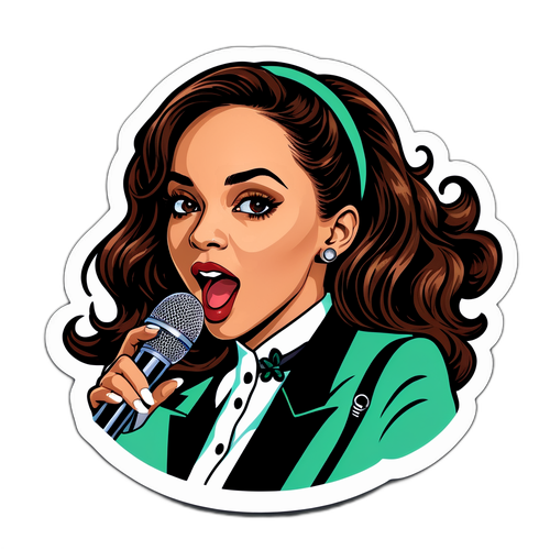 Vintage Concert Outfit Sticker