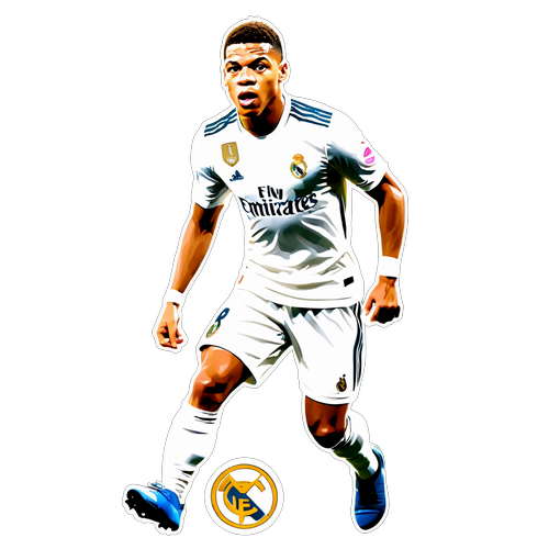 Stiker Kylian Mbappé Bersama Real Madrid