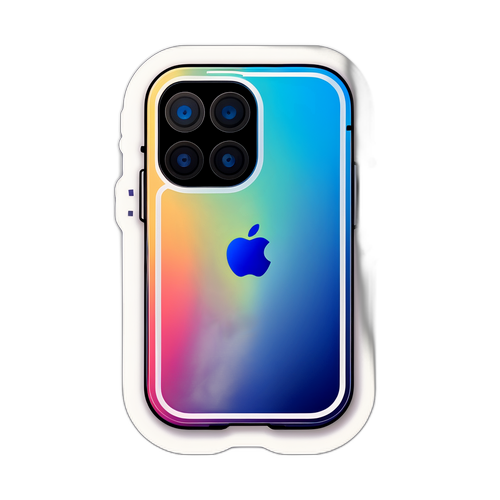 Adesivo Minimalista Silhouettato iPhone 13