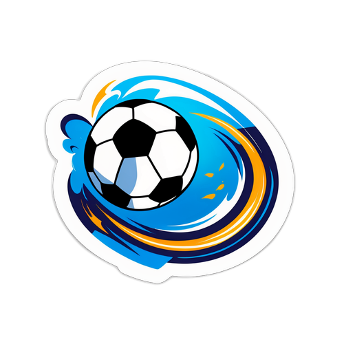 Sticker bóng đá năng động