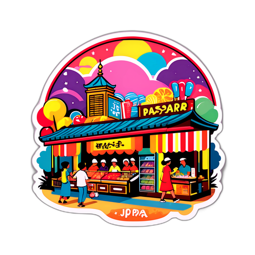 Stiker Nostalgia KJP Pasar Jaya