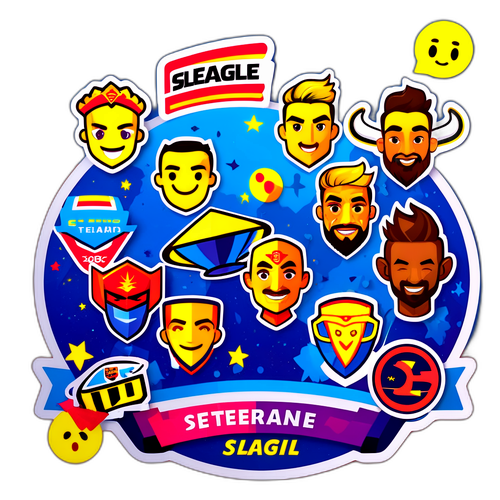 Sticker cu Clasamentul Super League 2023