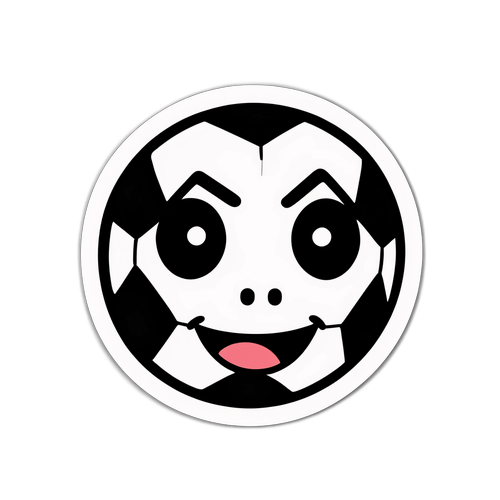 Stiker Kartun Bola Sepak Ceria