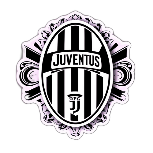 Autocollant de la Juventus FC avec logo emblématique