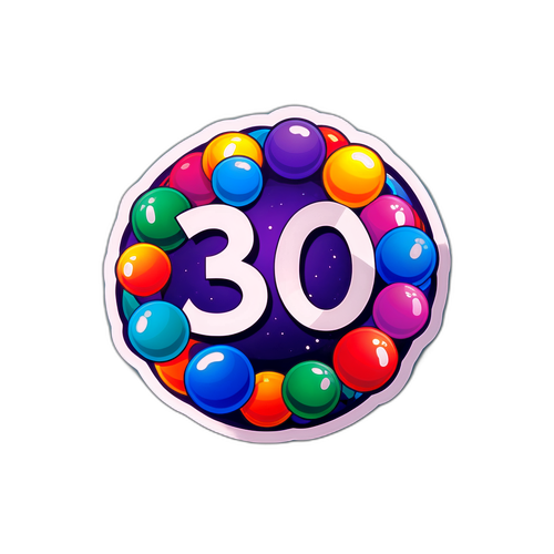 Adesivo Colorido Celebrando Lotofácil 3600