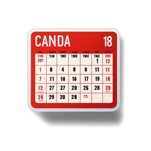 Calendrier artistique Canada-U.S.