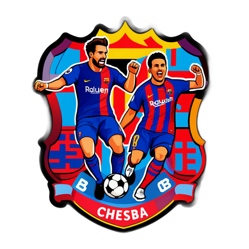 Stiker Pertandingan Seru Barcelona vs Chelsea