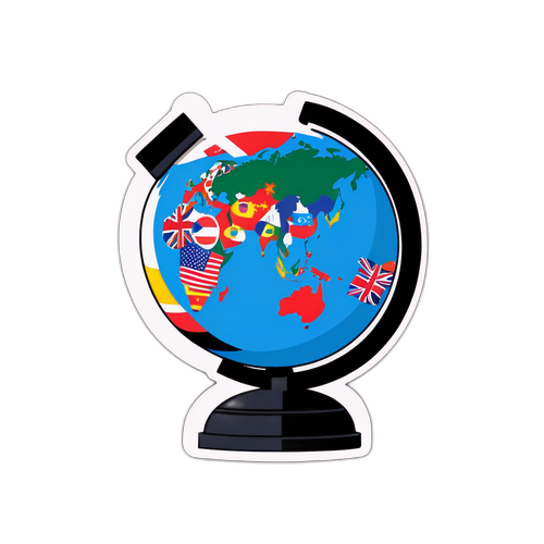 Diplomatic Connections Globe Sticker
