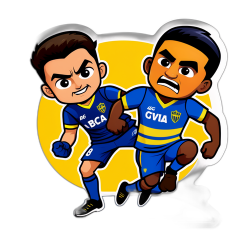 Sticker ya Mpambano kati ya Auckland City FC na Boca Juniors
