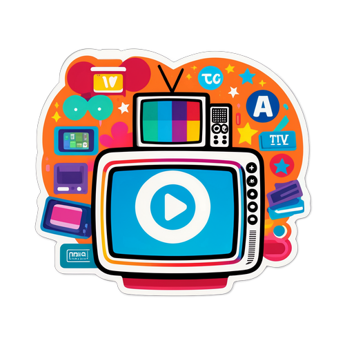 Sticker Colorido con el Logo de Magis TV