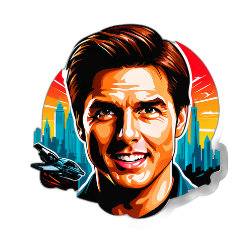 Sticker inspirowany filmami Toma Cruise'a