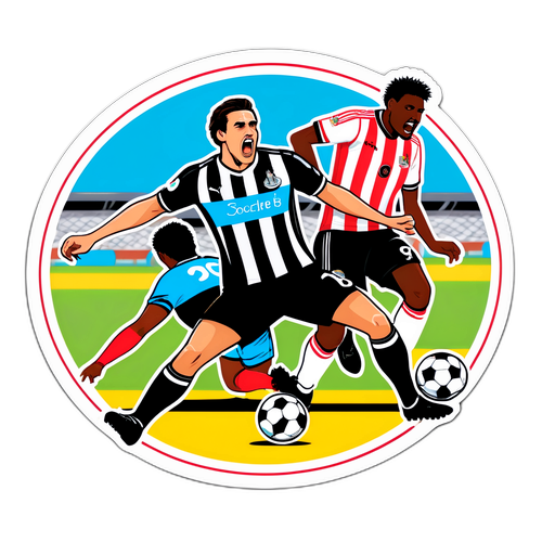 סצנה דרמטית בכדורגל - ניוקאסל נגד ברנטפורד