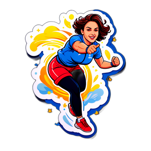 Autocolant cu Sandra Izbașa