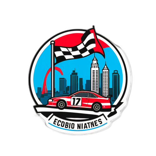 Racing-Themed Sticker