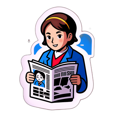 朝日新聞アイコンのシンプルなアレンジメント